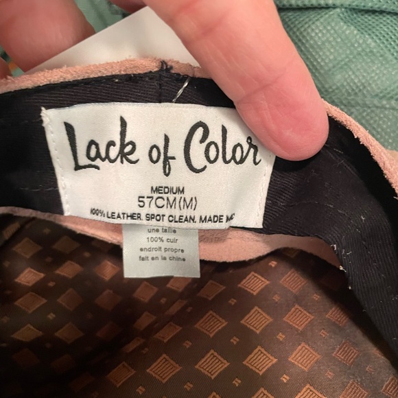 Genuine Suede Lack of Color "Lola" Pink hat. - Picture 6 of 8